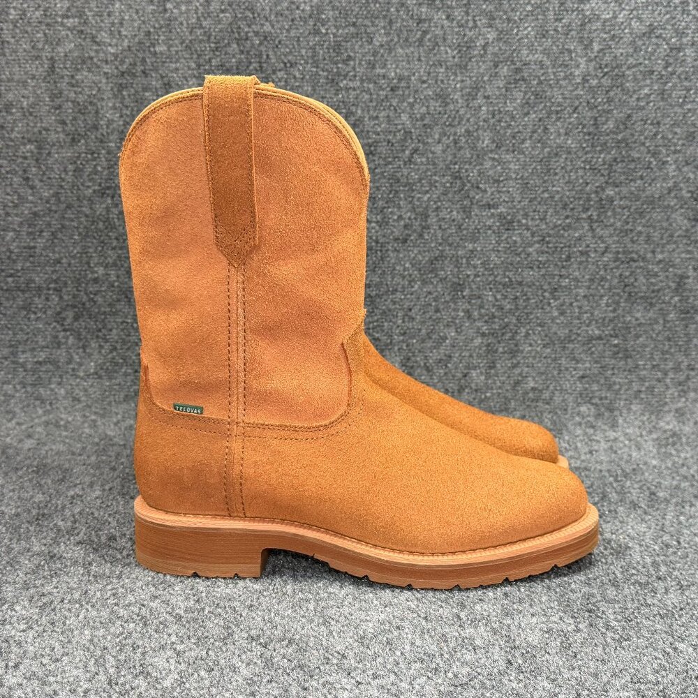 Tecovas The Rugged Roper Cowboy Boots Men's 10 Cashew WP‎ Roughtout Leather West
